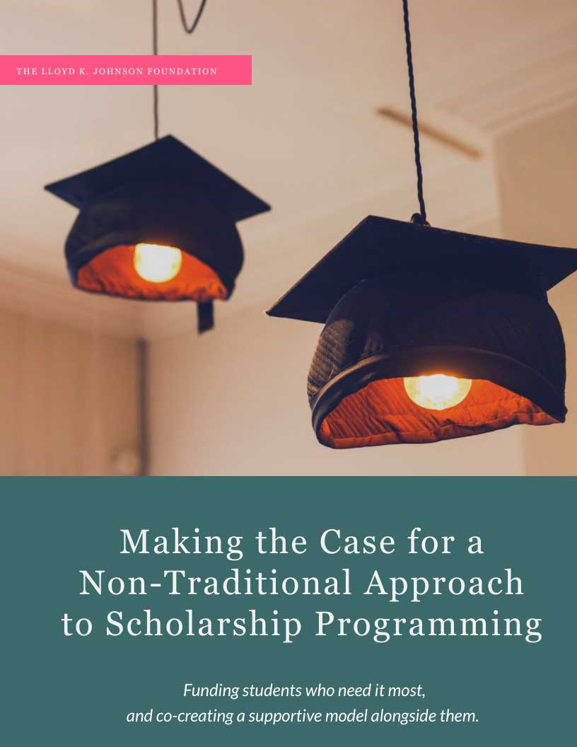 Making the Case for a Non-Traditional Approach to Scholarship Programming